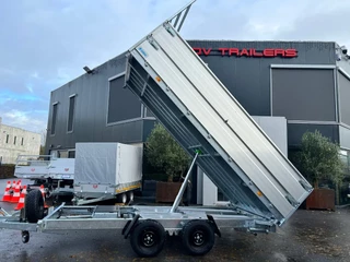 Hapert Cobalt HM-2 Ferro 405x200x40cm 3-zijdige Kipper 3500kg Dubbel Alu opzetborden 40cm