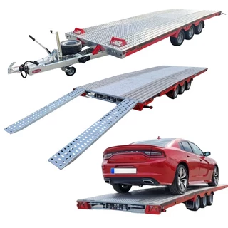 TA-NO SCORPIO 55 PREMIUM Autotransporter 550x210 cm 3500kg + ALU middenvloer LED