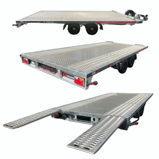 Lorries PL30-4521 Autotransporter 3000kg + ALU middenvloer LED + FULL OPTION 450x210cm