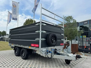 Hapert Cobalt + 335x180x40cm 3-zijdige Kipper 3500kg Dubbel Alu opzetborden 2 x 30cm
