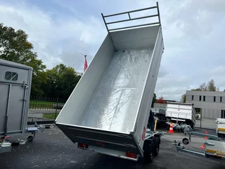 Hapert Cobalt HM-2 Ferro 375x180x40cm 3-zijdige Kipper 3500kg Dubbel Alu opzetborden 40cm
