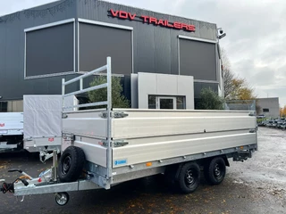 Hapert Cobalt HM-2 Ferro 405x200x40cm 3-zijdige Kipper 3500kg Dubbel Alu opzetborden 40cm