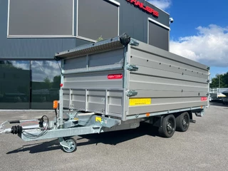 Tack Speedyloader Kipper en Machinetransporter in 1 Driedubbel Alu opzetborden 400x192x120cm 3500kg