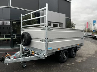 Hapert Cobalt HM-2 Ferro 335x180x40cm 3-zijdige Kipper 3500kg Dubbel Alu opzetborden 40cm