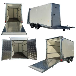 Ifor Williams BV126G 7 LED Gesloten aanhangwagen met deur/klep combinatie 364x173x214 cm 3500 kg code : 730